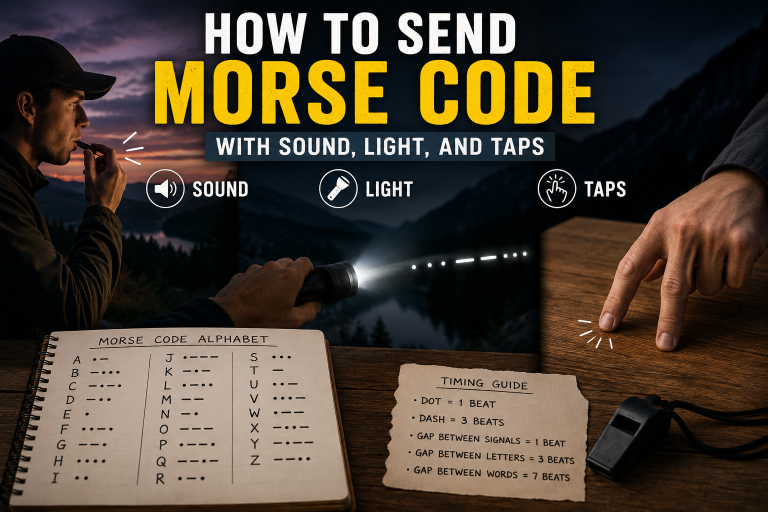 How to Send Morse Code with Sound, Light, and Taps