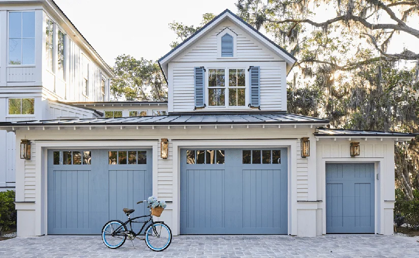 Garage door installation in Canyon Lake with proper door size measurements.