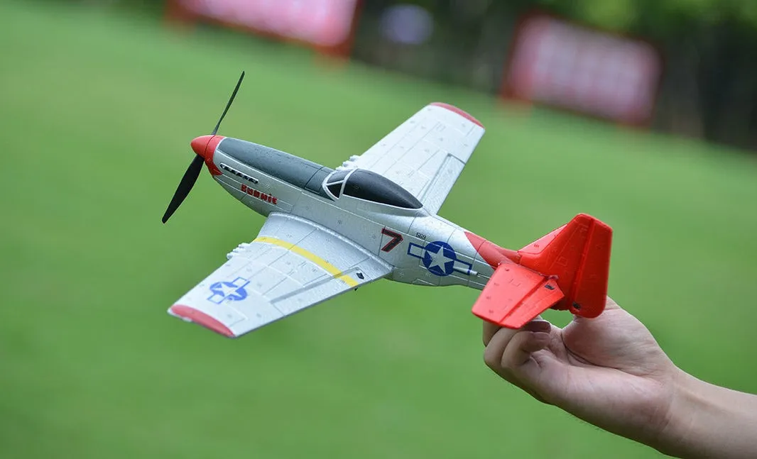 RC aircraft plane flying outdoors
