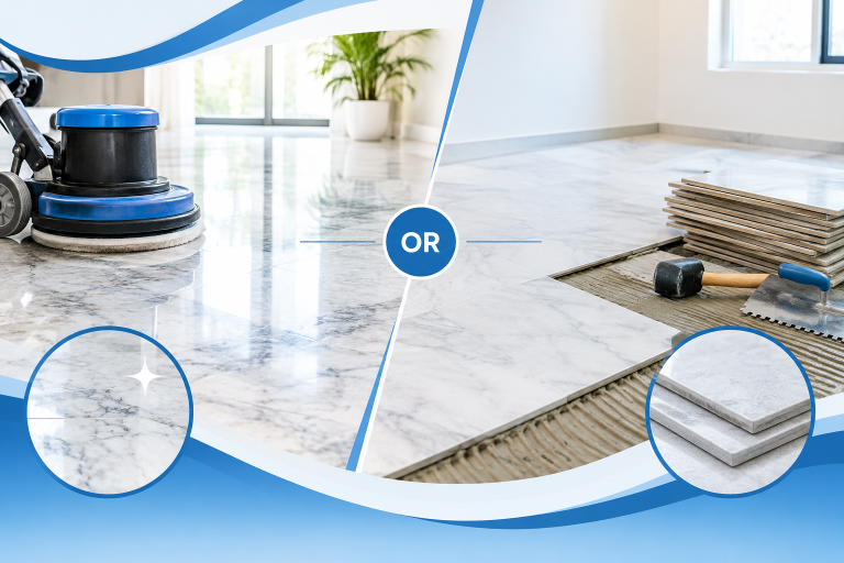 Marble and Tile Restoration or Replacement: Which is Better?